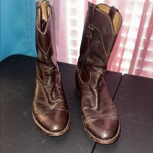 Classic Dark Brown Leather Men's Boots
